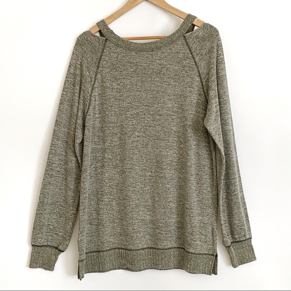 Anthropologie Saturday Sunday Cutout Pullover Top Size M - Picture 2 of 7